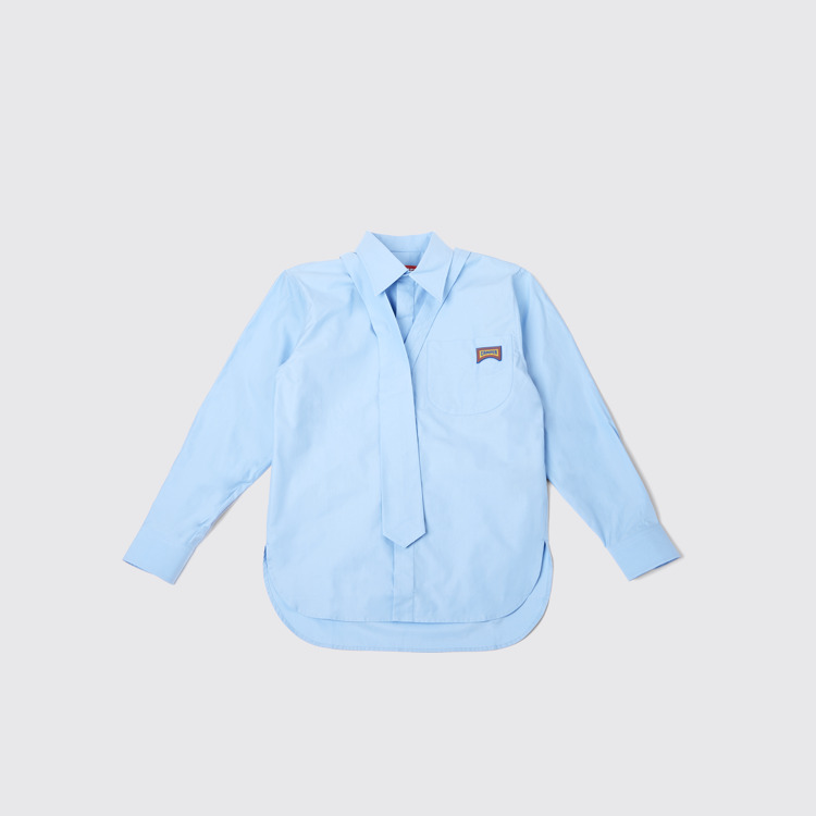 Shirt Unisex-Hemd in Blau