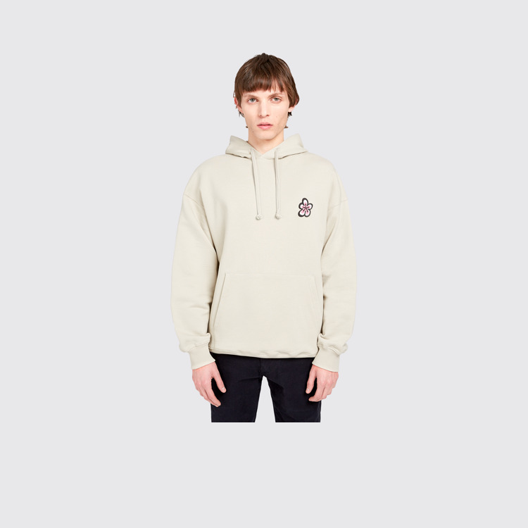 Hoodie Sudadera con capucha gris de algodón orgánico