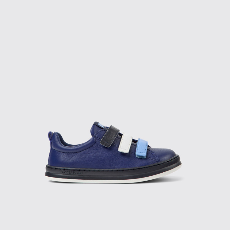 Side view of Twins Multicolored leather sneakers