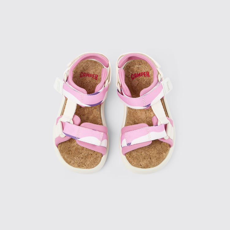Overhead view of Pelotas Flota Multicolored Textile Sandal
