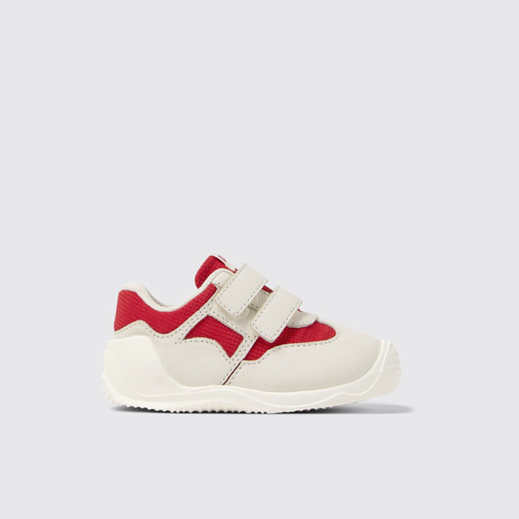 Side view of Dadda Multicolor Textile and Leather Sneakers for Kids.