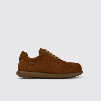 Side view of Pelotas Iconic light brown shoe for men