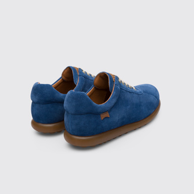 Back view of Pelotas Iconic blue shoe for men