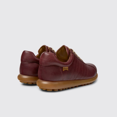 Back view of Pelotas Brown vegetable tanned leather shoes for men
