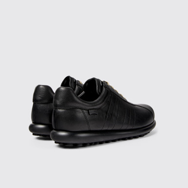 Back view of Pelotas Black Vegetable Tanned Leather Shoes for Men.