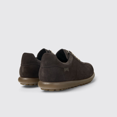 Back view of Pelotas Gray nubuck shoes for men