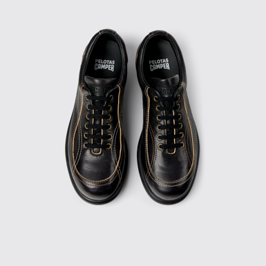 Twins Zapatos de piel curtida vegetal negros para hombre