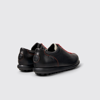 Back view of Twins Multicolored leather shoe for men