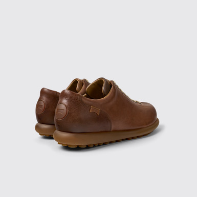 Back view of Twins Multicolored leather shoe for men