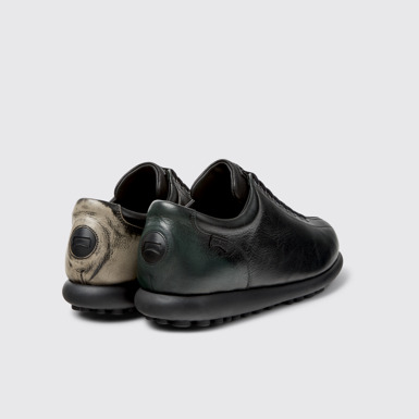Back view of Twins Multicolor Leather Shoes for Men.