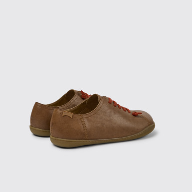 Peu Chaussures en cuir marron pour homme