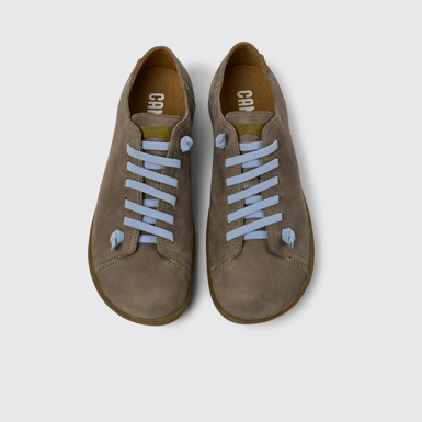 Peu Chaussures en nubuck vert pour homme