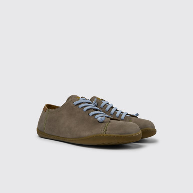 Peu Chaussures en nubuck vert pour homme