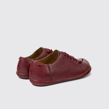 Back view of Peu Brown leather shoes for men