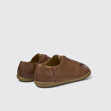 Peu Chaussures en cuir marron pour homme