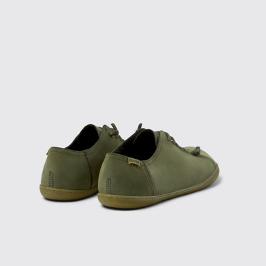 Back view of Peu Green Nubuck Shoes for Men.