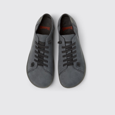 Peu - Chrome Free Grijze nubuck en leren schoen voor heren.