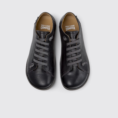 Peu Zapatos de piel negros para hombre.