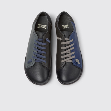 Twins Schwarzer Herrenschuh aus Leder.