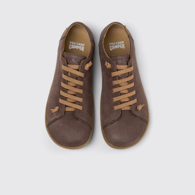 Peu Zapatos de piel marrones para hombre.