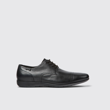 Side view of Mauro Black Formal Shoes for Men