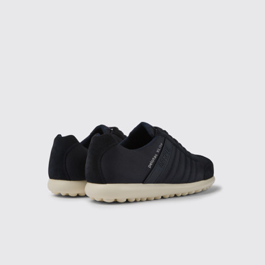 Back view of Pelotas XLite Navy textile and nubuck shoes for men