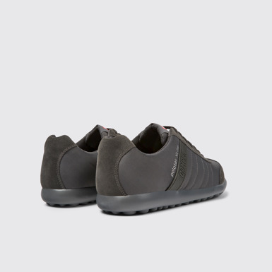 Back view of Pelotas XLite Gray Textile and Nubuck Shoes for Men.