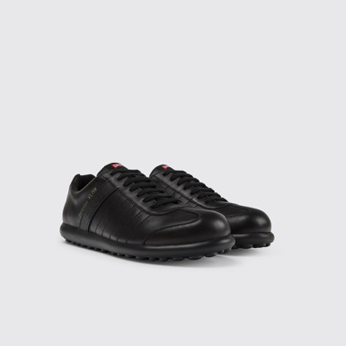 Front view of Pelotas XLite Black Leather Shoes for Men.