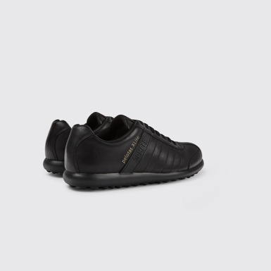 Back view of Pelotas XLite Black Leather Shoes for Men.