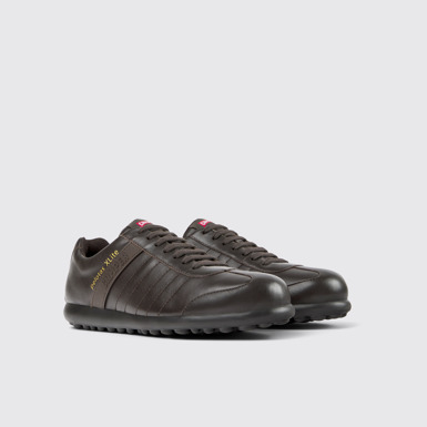 Front view of Pelotas XLite Brown Leather Shoes for Men.