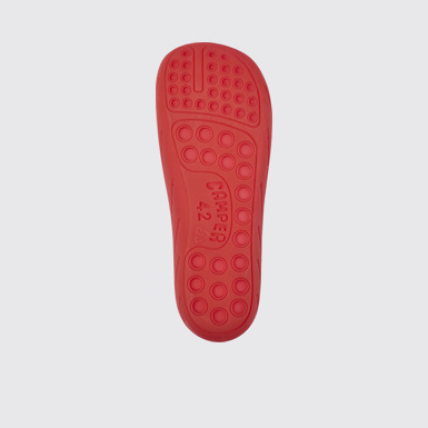 The sole of Wabi Red monomaterial sandals for men