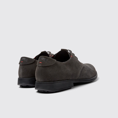 Back view of Mil 1913 Gray Nubuck Shoes for Men.