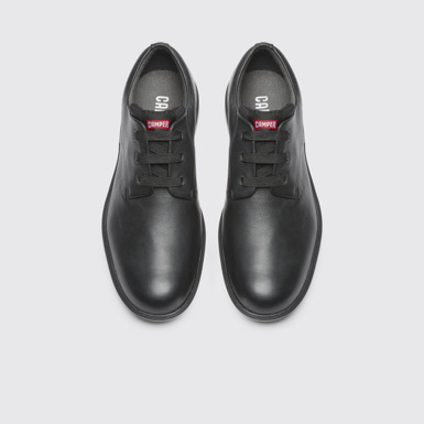 Overhead view of Atom Work Black Formal Shoes for Men