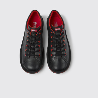 Overhead view of Beetle Black Casual Shoes for Men