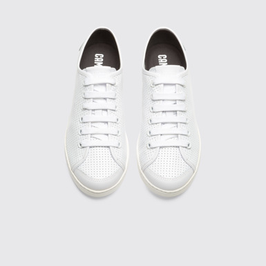 Overhead view of Uno White Sneakers for Men