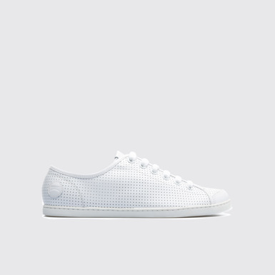 Side view of Uno White Sneakers for Men