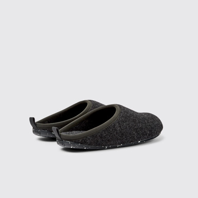 Back view of Wabi Gray Slippers for Men