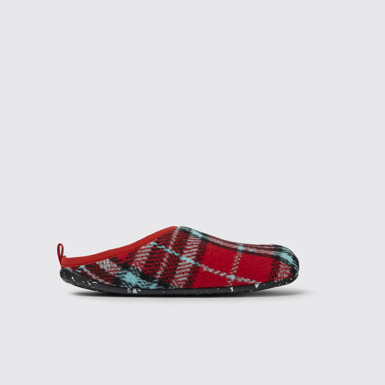 Side view of Wabi Printed recycled cotton men’s slippers