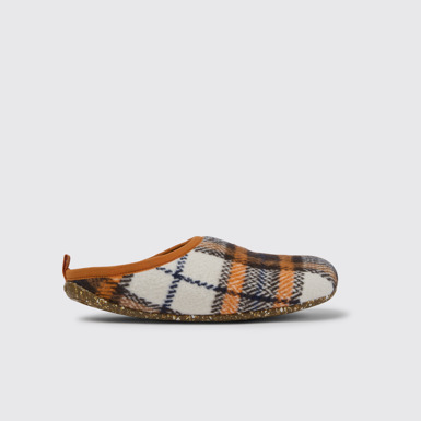 Side view of Wabi Printed recycled cotton men’s slippers