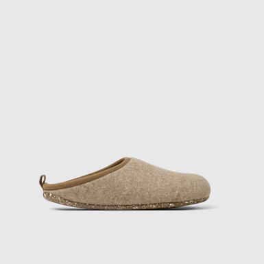 Side view of Wabi Brown Slippers for Men