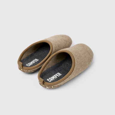Back view of Wabi Brown Slippers for Men