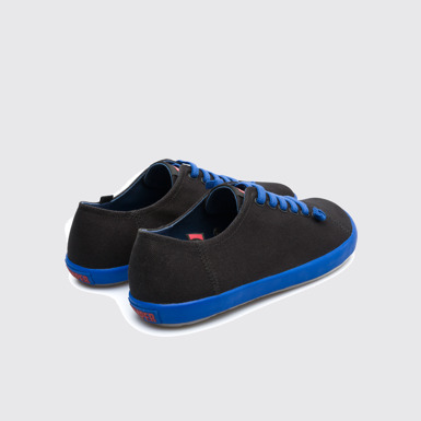 Back view of Peu Rambla Black Casual Shoes for Men