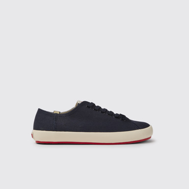 Side view of Peu Rambla Blue sneaker for men