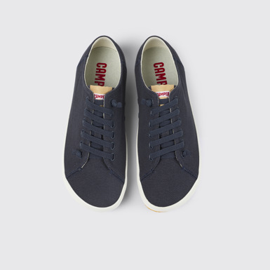 Peu Rambla Sneaker de tejido azul para hombre