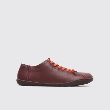 Side view of Peu Burgundy shoe for women