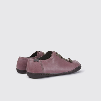 Back view of Peu Purple leather shoes for women