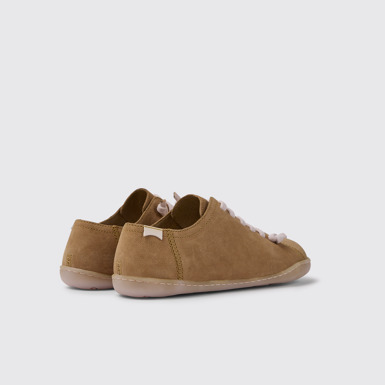 Back view of Peu Brown leather shoes for women