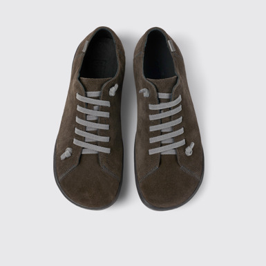 Peu Chaussures en nubuck gris pour femme