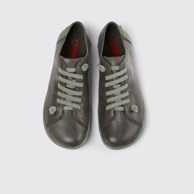 Peu Zapatos grises de piel para mujer
