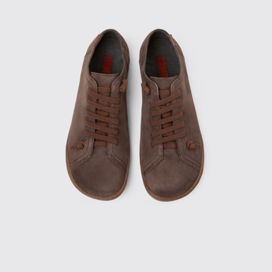 Peu Chaussures en nubuck marron pour femme